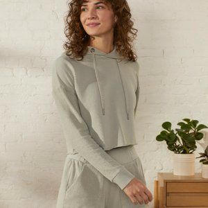 UpWest Sage Crop Hoodie